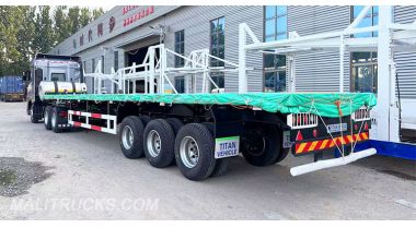 Tri Axle 40ft Flatbed Semi Trailer will be Sent to Mali