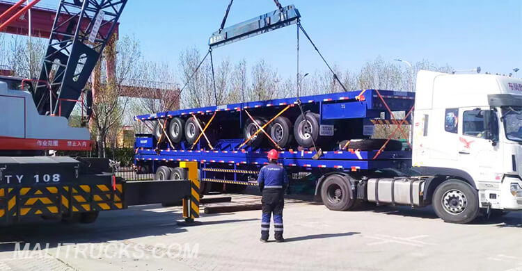 3 Axle Flatbed Semi Trailer for Sale in Koulikoro Mali