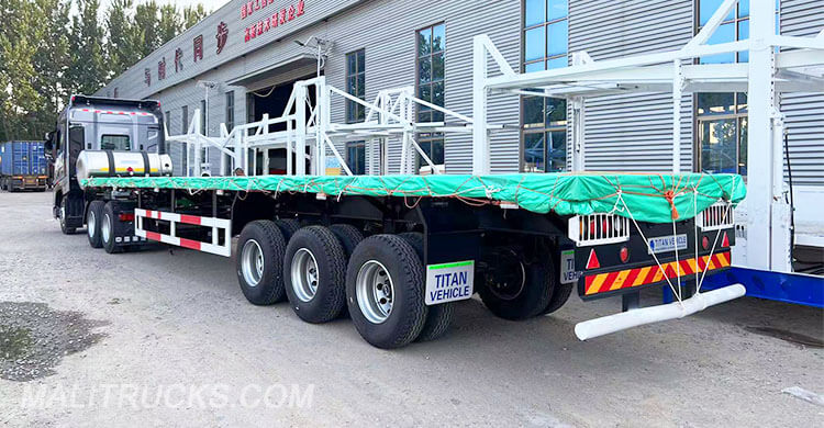 Tri Axle 40ft Flatbed Semi Trailer for Sale in Mali