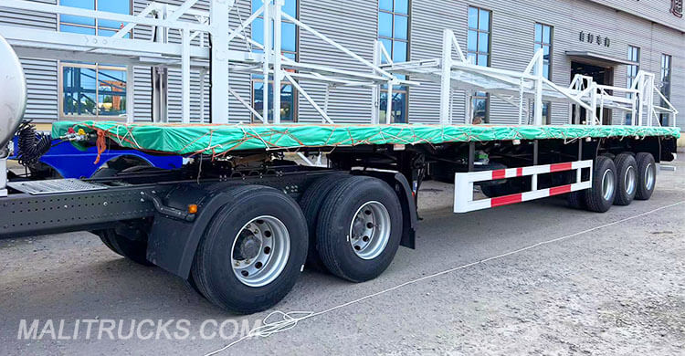 Tri Axle 40ft Flatbed Semi Trailer for Sale in Mali