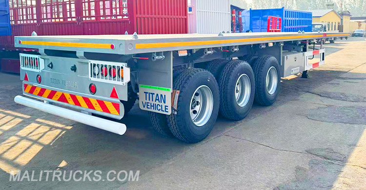 3 Axle Flatbed Tractor Trailer | Semi Truck Flatbed Trailer for Sale in Koulikoro Mali