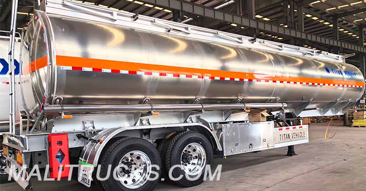 2 Axle Aluminum Tanker Trailer for Sale in Mali