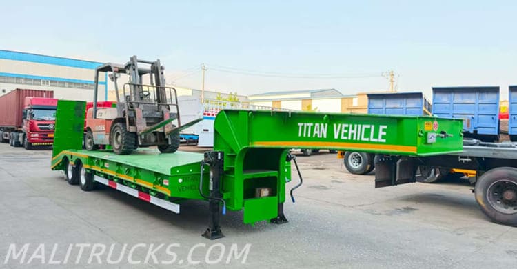 2 Axle Low Bed Semi Trailer for Sale in Mali