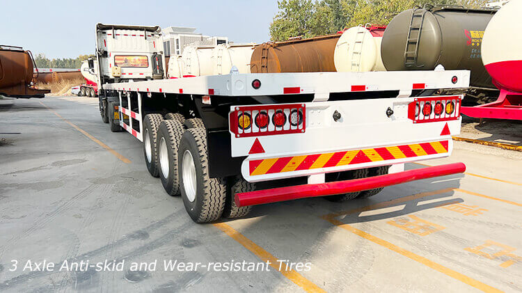 40ft 3 Axle Container Flatbed Trailer for Sale in Mali