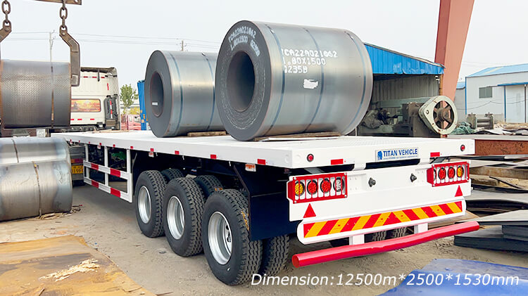 40ft 3 Axle Container Flatbed Trailer for Sale in Mali