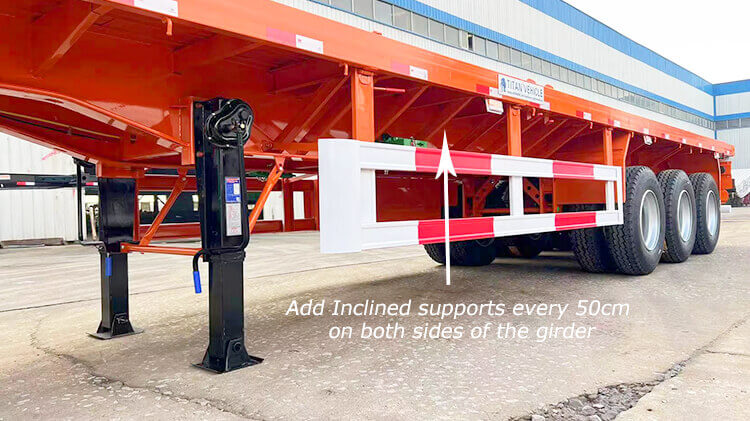 3 Axle Container Platform Trailer for Sale Price in Mali