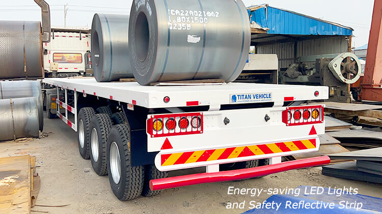 40ft 3 Axle Container Flatbed Trailer for Sale in Mali
