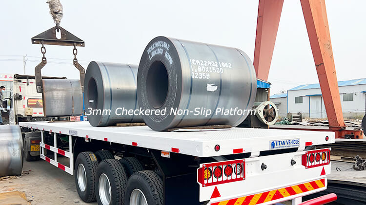 40ft 3 Axle Container Flatbed Trailer for Sale in Mali