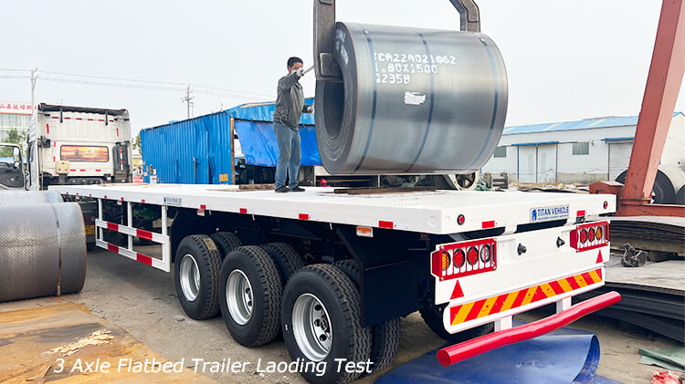 40ft 3 Axle Flatbed Container Trailer for Sale in Benin