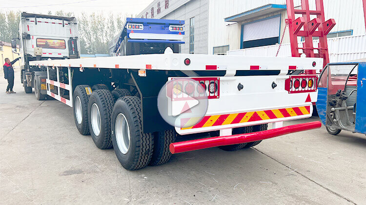 40ft 3 Axle Container Flatbed Trailer for Sale in Mali