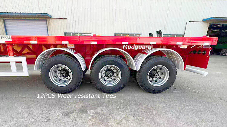 3 Axle 40ft Flat Bed Trailer for Sale Price in Mali