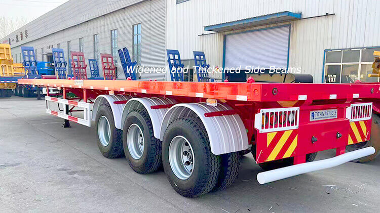 3 Axle 40ft Flat Bed Trailer for Sale Price in Mali