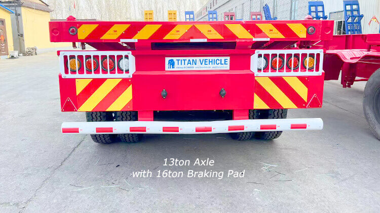 3 Axle 40ft Flat Bed Trailer for Sale Price in Mali