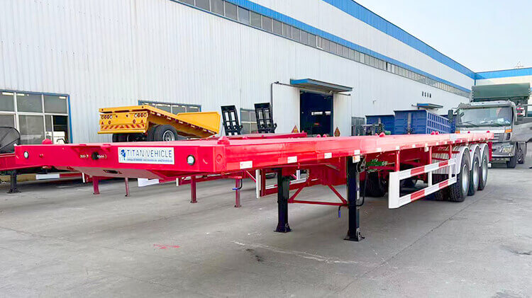 3 Axle 40ft Flat Bed Trailer for Sale Price in Mali