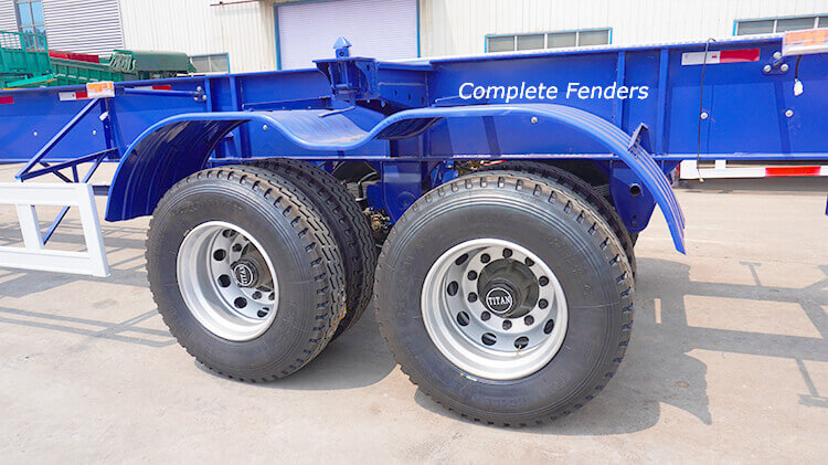 2 Axle 40ft Container Semi Trailer for Sale in Mali