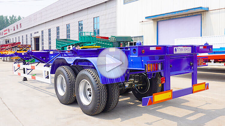 2 Axle 40ft Container Semi Trailer for Sale in Mali