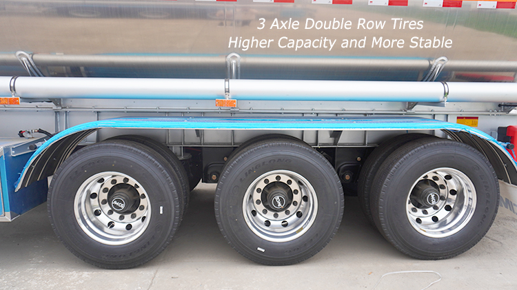 3 Axle 45000 Liters Aluminum Gasoline Tanker for Sale in Mali