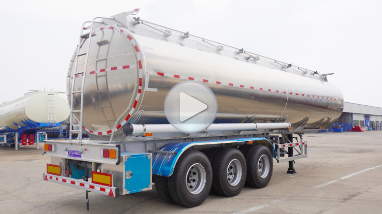 3 Axle 45000 Liters Aluminum Gasoline Tanker for Sale in Mali