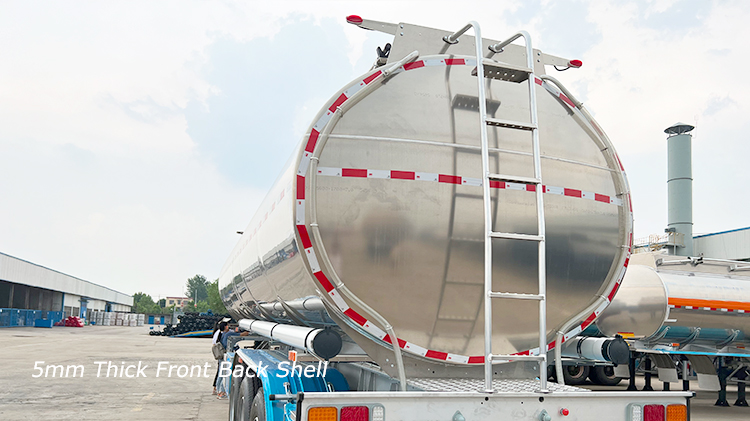 3 Axle 45000 Liters Aluminum Gasoline Tanker for Sale in Mali