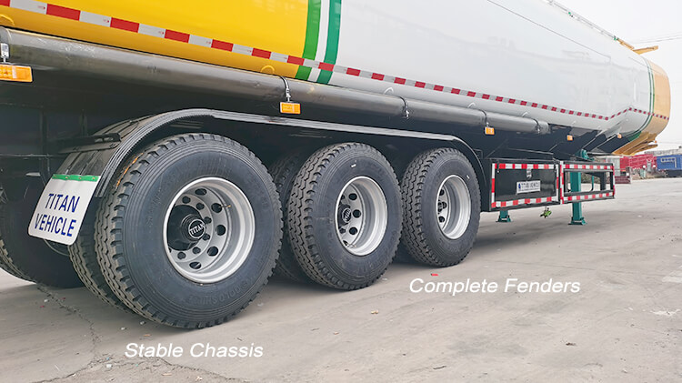 3 Axle 45000 Liters Fuel Tanker Semi Trailer for Sale in Mali