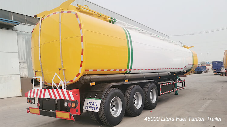 3 Axle 45000 Liters Fuel Tanker Semi Trailer for Sale in Mali