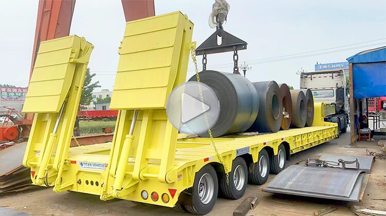 Multi Axle Lowbed | 4 Line 8 Axle 150ton Low Bed Semi Trailer for Sale in Mali