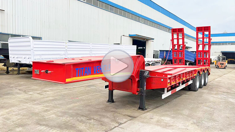 60ton 3 Axle Low Bed Truck for Sale Price in Mali