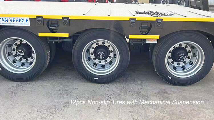 3 Axle 60 ton Low Bed Trailer for Sale Price in Mali
