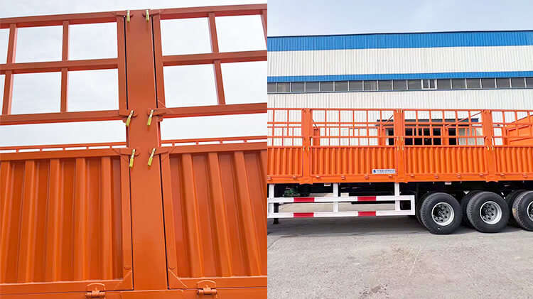 3 Axle Cargo Transport Fence Semi Trailer for Sale in Mali