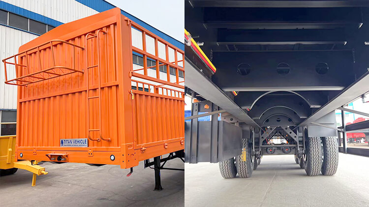 3 Axle Cargo Transport Fence Semi Trailer for Sale in Mali