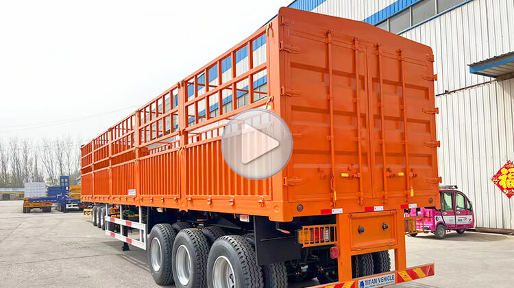 3 Axle Cargo Transport Fence Semi Trailer for Sale in Mali