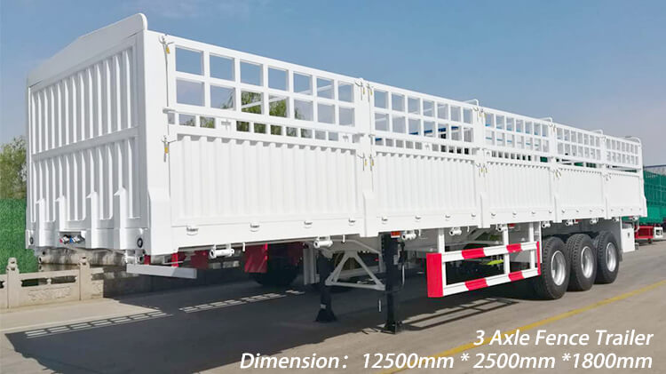 3 Axle 60ton Livestock Trailer for Sale in Mali