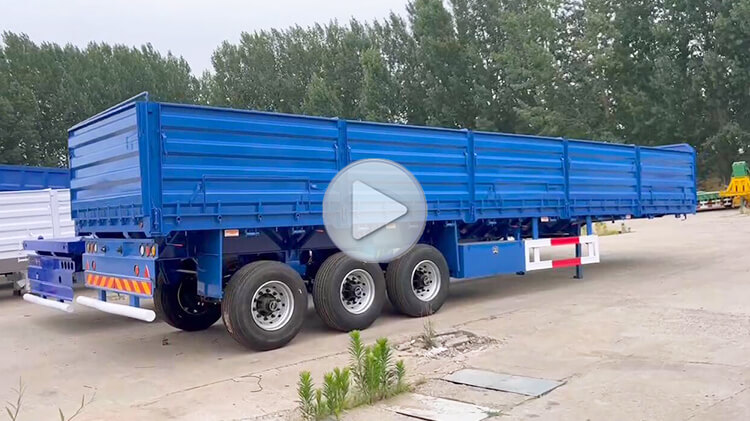 3 Axle 60ton Side Wall Semi Trailer for Sale in Mali