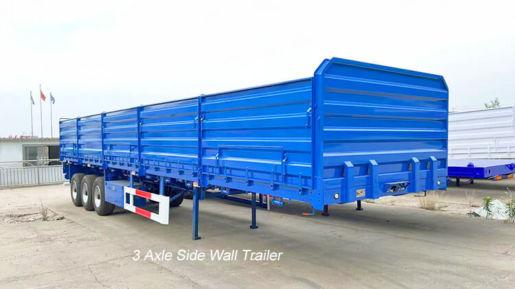 3 Axle 60ton Side Wall Semi Trailer for Sale in Mali