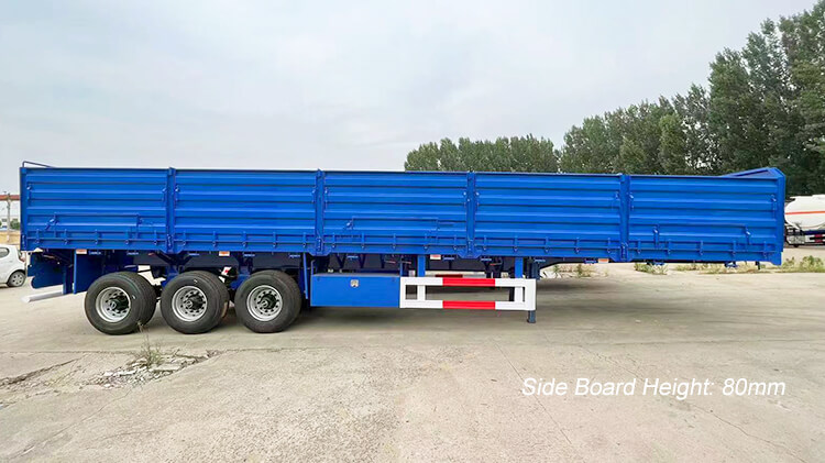 3 Axle 60ton Side Wall Semi Trailer for Sale in Mali