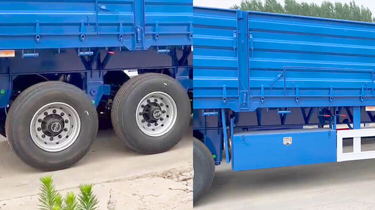 3 Axle 60ton Side Wall Semi Trailer for Sale in Mali
