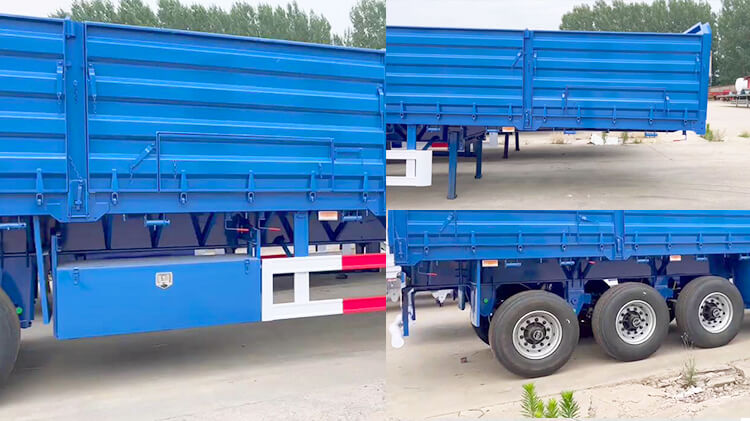 3 Axle 60ton Side Wall Semi Trailer for Sale in Mali