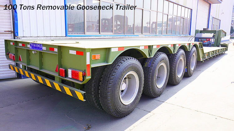 4 Axle 100ton Removable Gooseneck Trailer for Sale in Mali