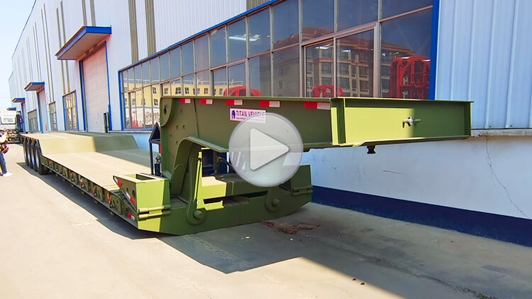 4 Axle 100ton Removable Gooseneck Trailer for Sale in Mali