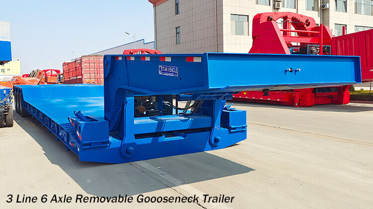 3 Line 6 Axle Heavy Duty Lowboy Trailer for Sale in Mali