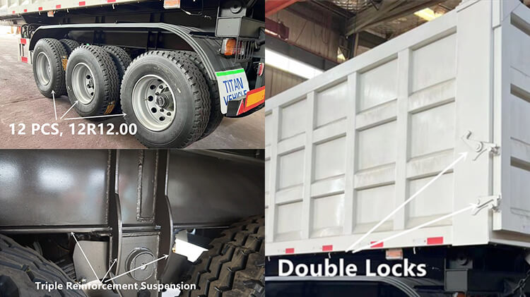 35 Cbm Coal Stone Dump Semi Trailer for Sale in Mali