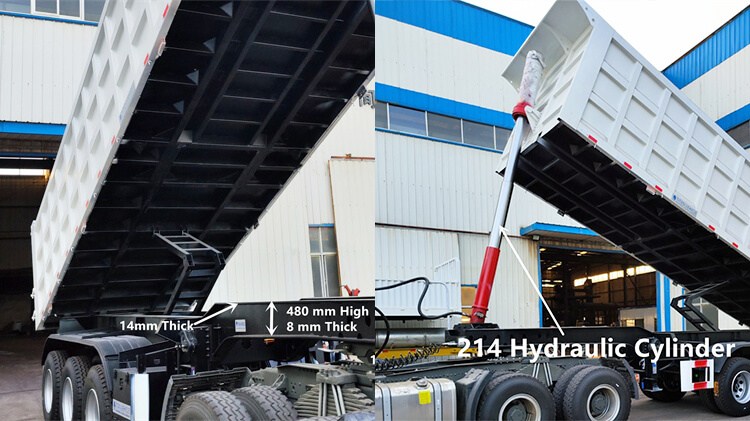 35 Cbm Coal Stone Dump Semi Trailer for Sale in Mali