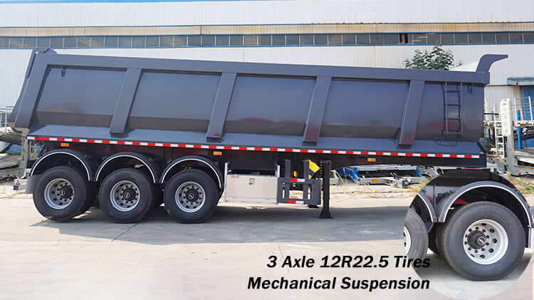 Tri Axle 60 Ton Heavy Duty Dump Trailers for Sale in Mali