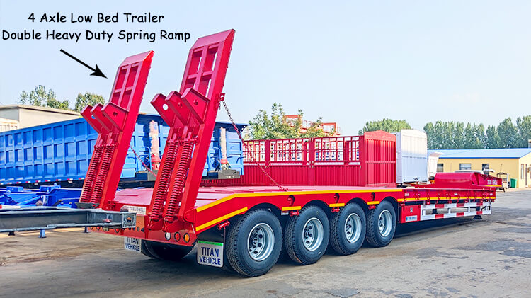 4 Axle 100 Ton Low Bed Trailer | Low Bed Lorry for Sale in Mali