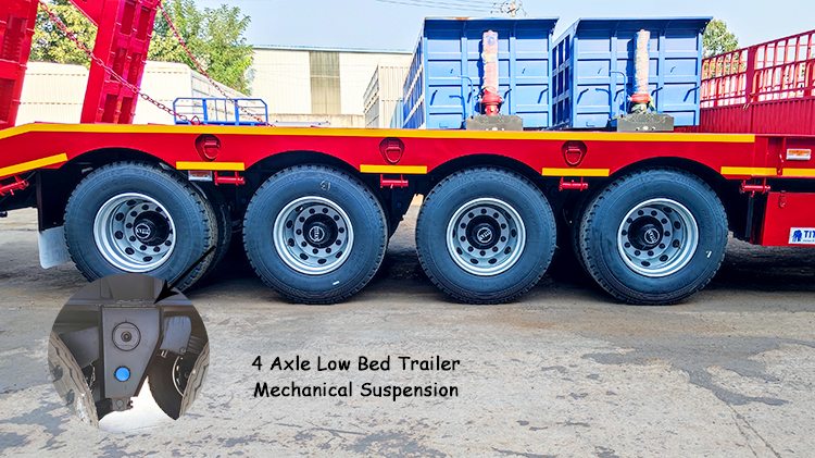4 Axle 100 Ton Low Bed Trailer | Low Bed Lorry for Sale in Mali
