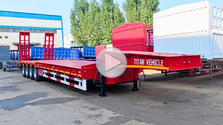 4 Axle 100 Ton Low Bed Trailer | Low Bed Lorry for Sale in Mali