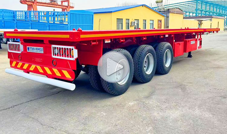 60ton 3 Axle Flatbed Trailer for Sale in Bamako Mali