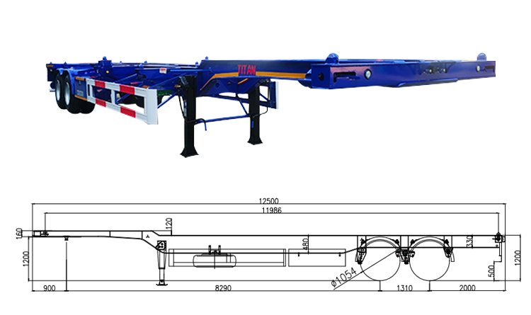 Container Trailer Chassis | 40 ft Chassis for Sale in Mali