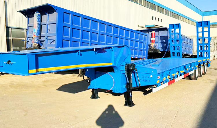 3 Axle Low Bed Trailer Truck for Sale Price in Mali