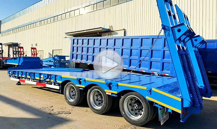 3 Axle Low Bed Trailer Truck for Sale Price in Mali